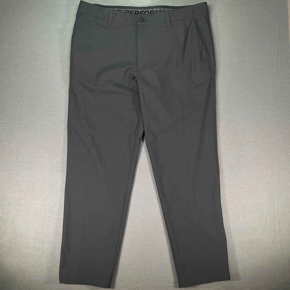 32 Degrees Performance Golf Pants Mens 40x32 Gray Stretch Athletic Chinos